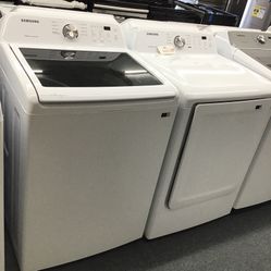 New Scratch And Dent Samsung Washer And Dryer Set. 1 Year Warranty 