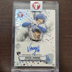 2023 Topps Pristine Dodgers Miguel Vargas Refractor Rookie Auto Card #/99 🔥💥🔥