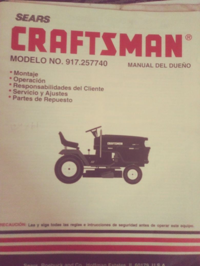 Craftsman Lawn Tractor