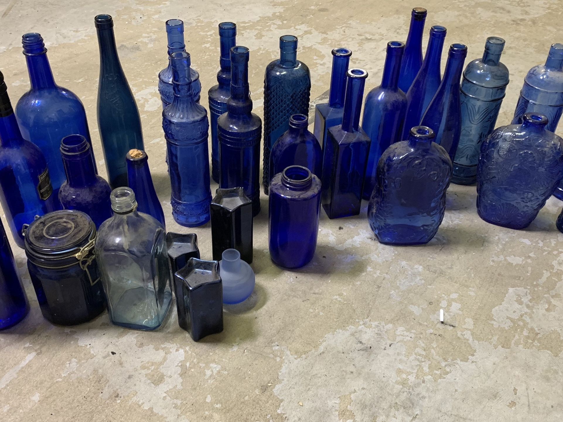 Antique Blue Glass