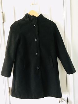 Black Long Gymboree Jacket and matching Gymboree Bucket Hat