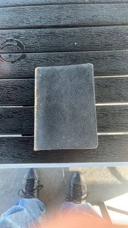 Antique19th century bible with leather cover