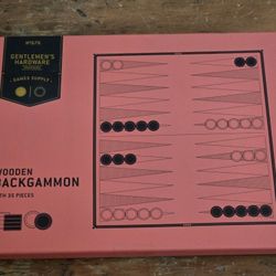  Wooden Backgammon Set (Gentlmens's Hardware)