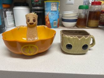 Groot Big Bowl and Big Mug By Marvel