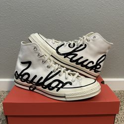 Converse Chuck 70 Hi Script Size 10 (fit 10.5-11)