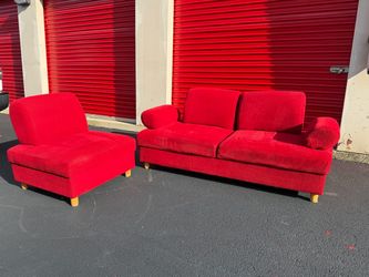 Chameleon Red Sofa & Chair Set *FREE DELIVERY 🚚