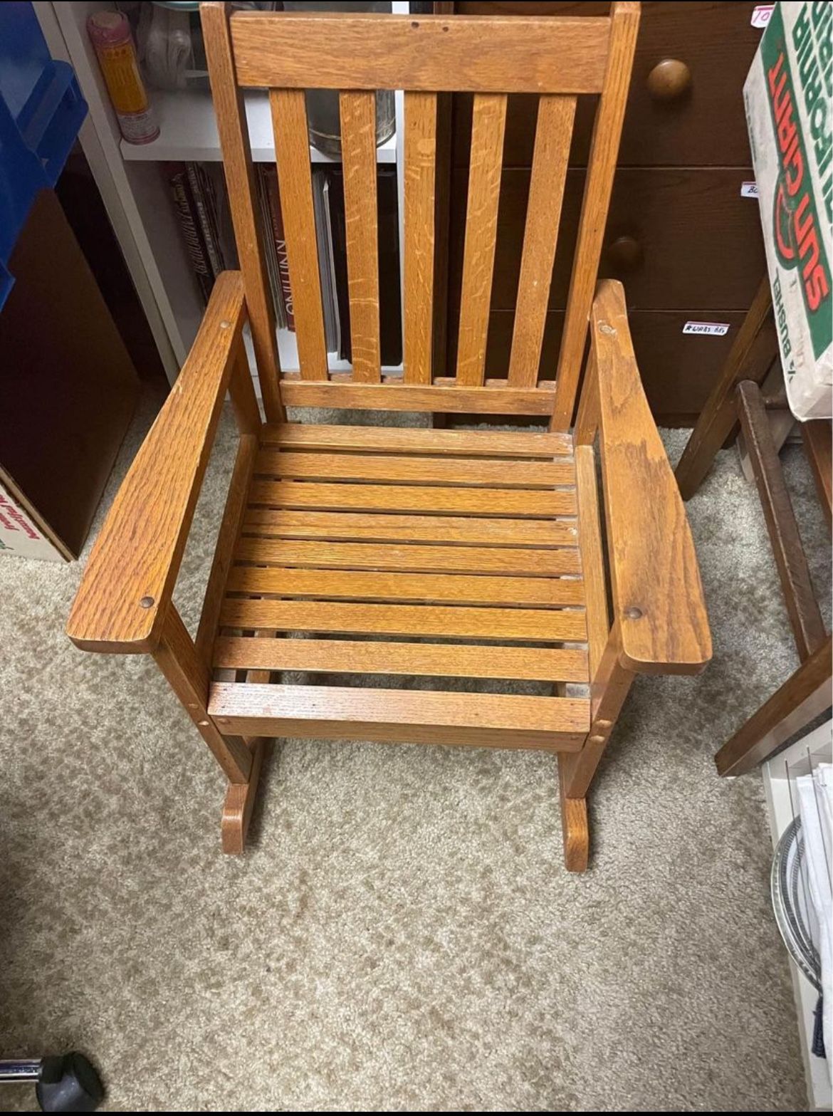 Childs Wooden Rocking Chair