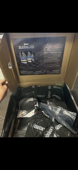 Rocky Men’s Black Tactical Work Boots 