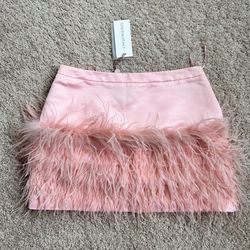 LoveShackFancy feather miniskirt. 6
