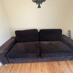 IKEA Black Fabric Sofa