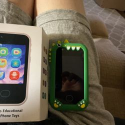 Children’s Educational Mobile Smartphone Toy. 32gb Card .  Used Near Mint Green Dinosaur 