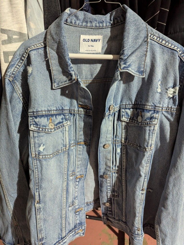 Old Navy Denim Jean Jacket Women XL Tall