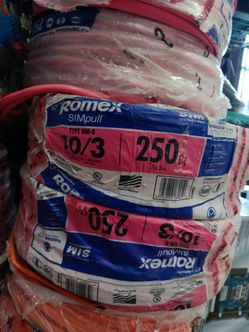 New romex wire 10/3