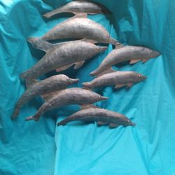 Metal Dolphin Wall Art