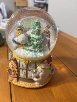 Beauty and the Beast musical snow globe