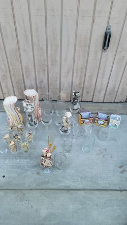 Glass - vases, wine glasses etc