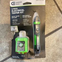 Commercial Electric Digital Non-Contact Voltage and GFCI Receptacle Tester Kit