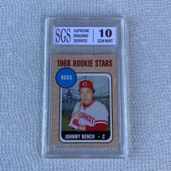 1968 Johnny Bench Rookie stars Reprint Topps (2006)