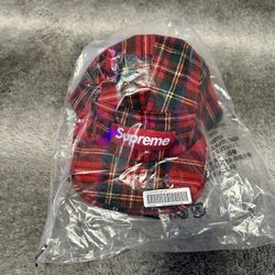 Supreme Red Flannel Cap