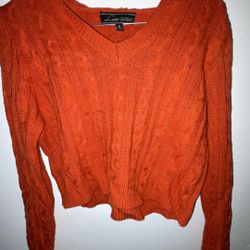 Orange Half Sweater
