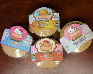 5 for $90 Brand new UCC licensed Hello Kitty Debut and exclusive dumplings comic-con 2026