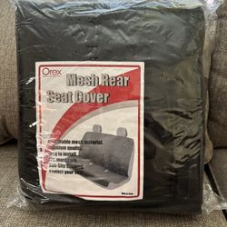Orex Mesh Rear Seat Cover. Breathable Mesh Material.  This bench seat cover fits most of Cars.  Dimensions  Bottom seat wide 54”X 24" High X 6”Thick ,