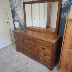 Large Mirrored Dresser 