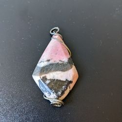  Wire Wrapped Rhodonite Gem Stone
