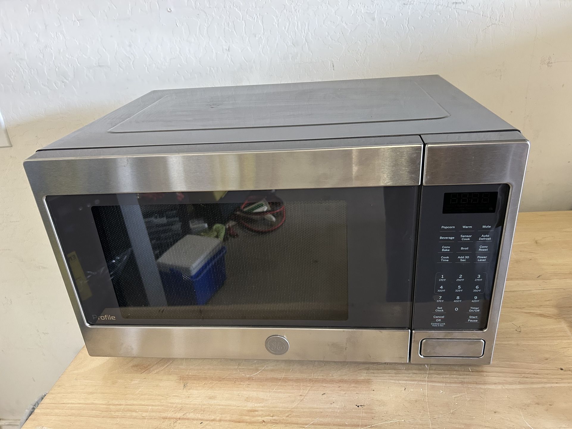 GE Profile 1.5 cu. ft. Countertop Convection Microwave in Stainless Steel