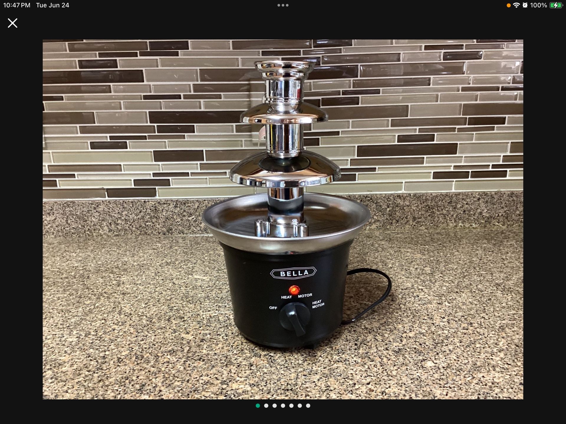 Fondue Fountain-Bella. (G)