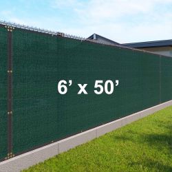 New in box $45 Privacy Fence 6x50ft Wall Cover for Garden Wall Yard, 2 Colors (Black, Green)
