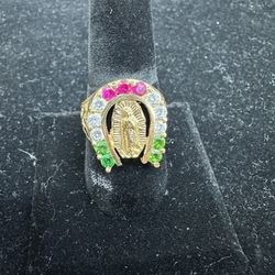 Virgin Mary Ring 14k