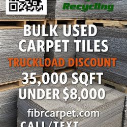 🏢 Commercial Carpet Tile — Perfect for Schools, Offices & Hotels
✅ Pallets — 1,000 sq ft for $500
✅ Truckloads — 35,000 sq ft for under $8,000 delive