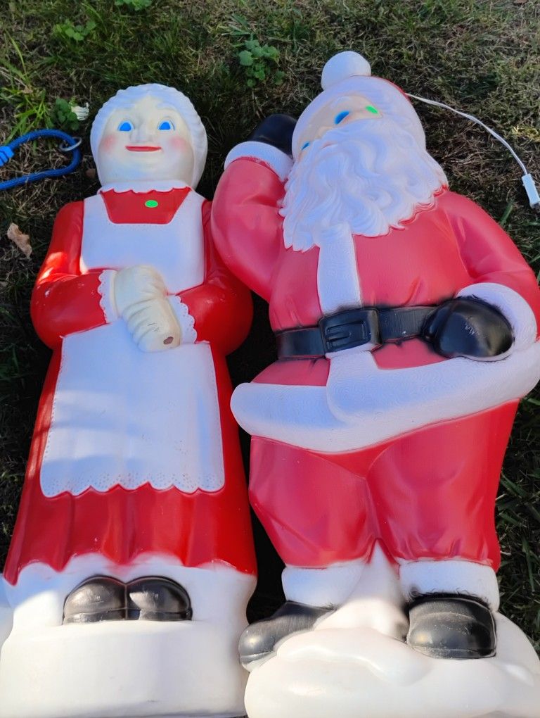 Mr.& Mrs. Santa Claus Glow Molds