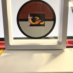 Pokemon 35mm Authentic Charizard Film Cell Theater Used with Pokeball Holder and Case