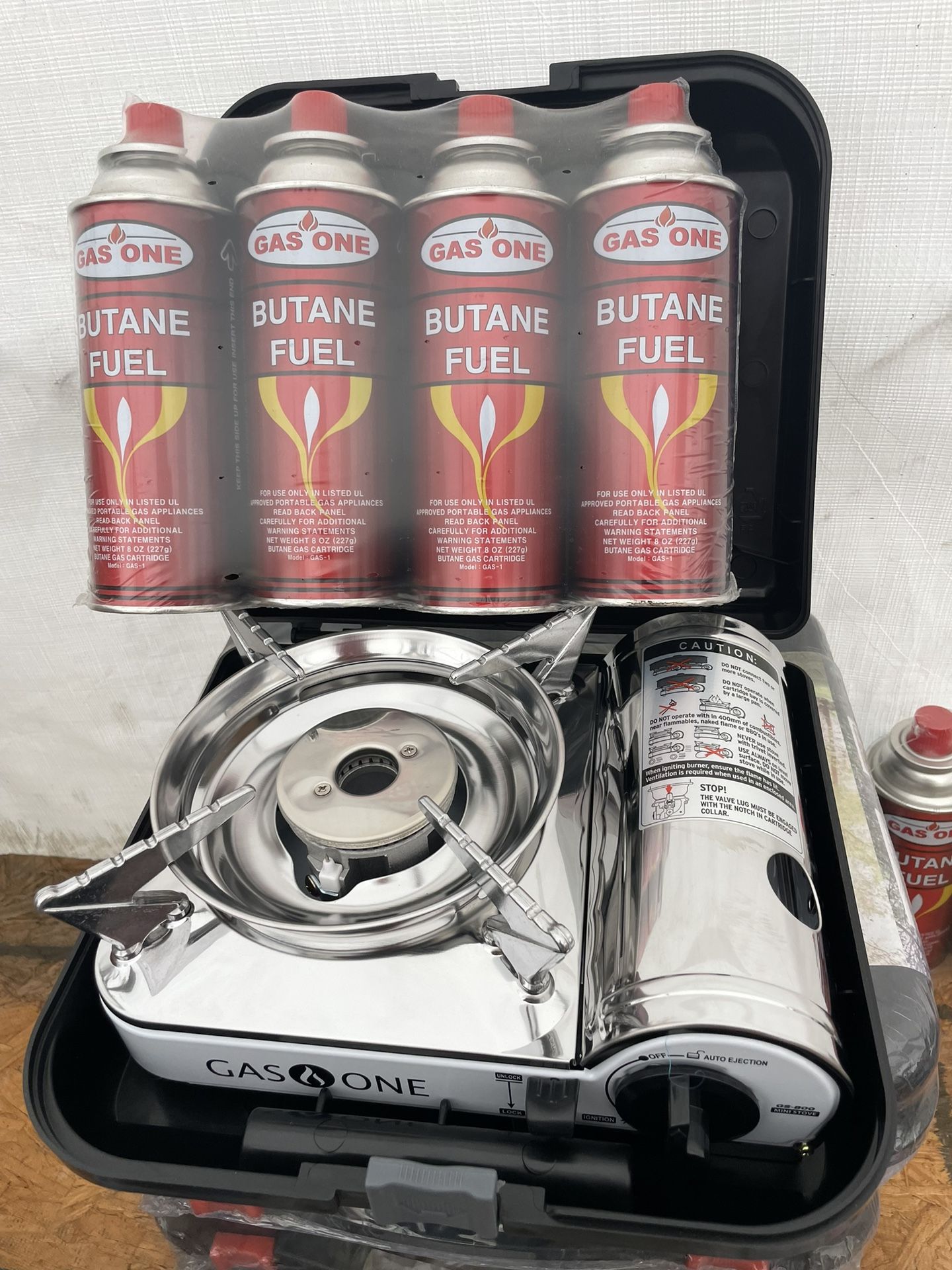 Mini Estufa De Gas Con 4 Taques De Gas