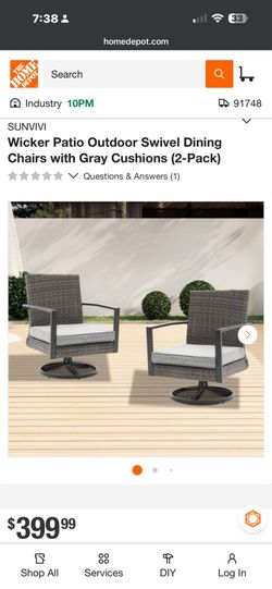 2 PCS - outdoor patio chairs