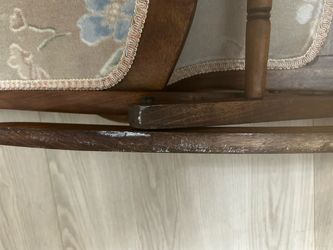 Antique wooden folding rocking chair