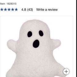 Sold Out Costco Viral 2024 Halloween Ghost Pillow (NEW). Soft, Large, Oeko Tex