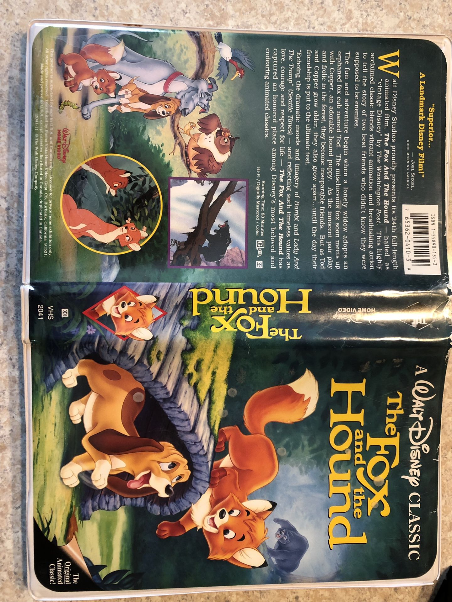 Rare Disney Classic VHS tape