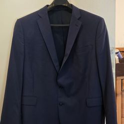 Men's slate blue suit