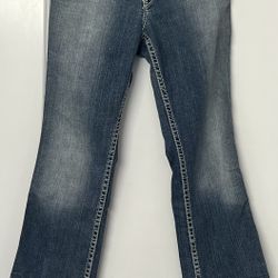 Mid Rise Slim Bootcut Silver Jeans