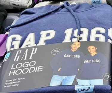 Gap LOGO Hooded Sweatshirt- NEW, Size 2XL, BLUE, SELL FIRM $25