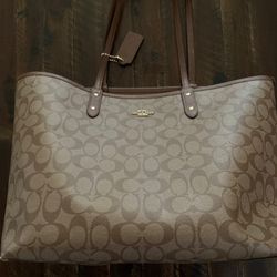 Coach Bag (Has two faces, turns inside out) - Slightly Used