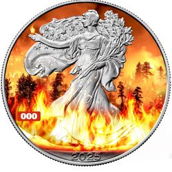 2025 U.S. Eagle Natural Disasters Wildfire Edition 1 oz Silver Coin