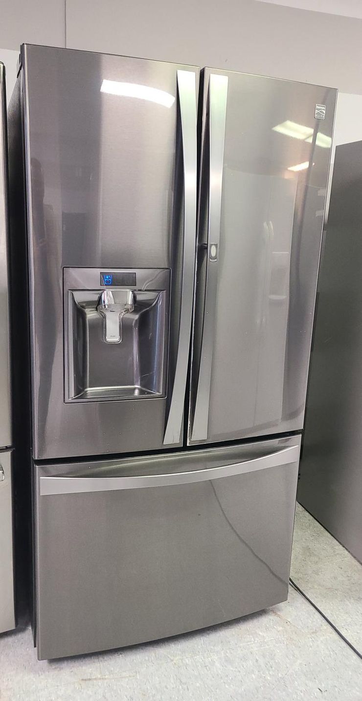 Kenmore 3-Door Stainless Steel Fridge