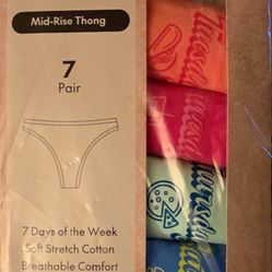 No Boundaries Mid Rise Thongs 