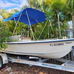 2003 Key West Boat 15foot 50 Hp Yamaha Motor Trailer Included All Accecessiores