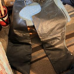 Leather Motorcycle Chaps