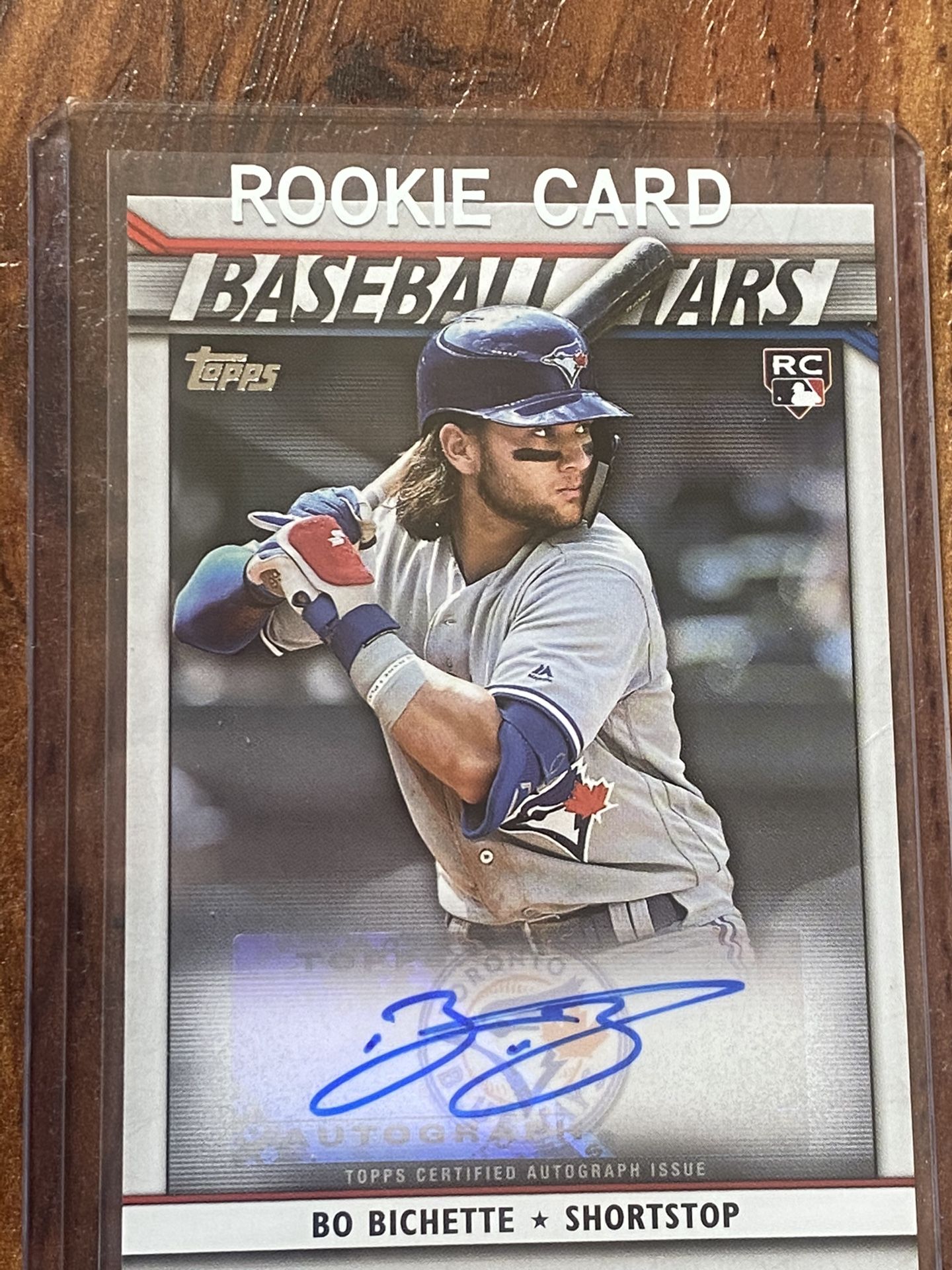2020 topps series 1 bo bichette auto rc card